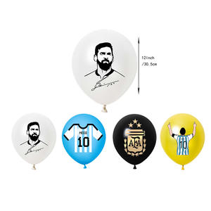 Artículos para Fiesta de Cumpleaños con Temática de Estrella de Fútbol, Decoración para Fanáticos del Fútbol, Pancarta con el Nombre del Equipo, Adornos para Pastel, Globos con Estampado de <span class=keywords><strong>Messi</strong></span>, Regalos del Club <span class=keywords><strong>PSG</strong></span> - Product Image 4