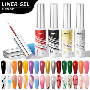 JTING Gel Polish Liner Professionnel de Haute Qualité 16 Couleurs pour Nail Art, OEM/ODM, Étiquette Personnalisée Unique - Product Image 1