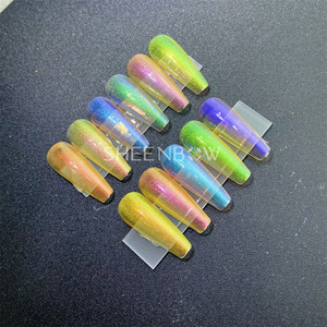 Sheenbow kim loại mới Chrome Tắc Kè Hoa hiệu ứng sắc tố multichrome màu sắc mạnh mẽ thay đổi bột cho Nail Gel Polish - Product Image 4