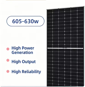 Panneau solaire monocristallin 610W, système de production d'énergie solaire à haute efficacité, panneau photovoltaïque hors réseau pour la maison - Product Image 3