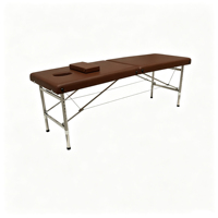 Table de massage/spa pliable et réglable en hauteur en acier inoxydable moderne, idéale pour salon de beauté, salon, extérieur et hôtel - Offre Spéciale