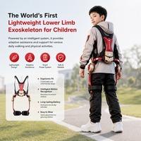 Premier exosquelette pédiatrique tactique en alliage AA EXO Tech au monde, pliable, léger, design réglable, mobilité pour enfants