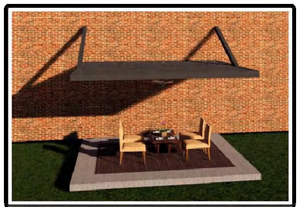 Pérgola de aluminio motorizada impermeable con lamas de HDPE para exteriores, gazebo con puerta corrediza de vidrio, fácil de montar, China - Product Image 2