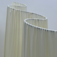 Support de toile de fond incurvé en métal réglable en forme de S pour événements de mariage