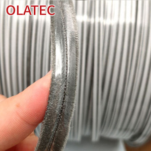 Bande d'étanchéité OLATEC personnalisée avec ailettes, noire, blanche, beige, poils haute densité pour systèmes <span class=keywords><strong>de</strong></span> portes et fenêtres haut <span class=keywords><strong>de</strong></span> gamme OEM ODM - Product Image 3