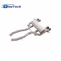 Système d'échappement arrière à soupapes en titane avec embouts quadruples et bouclier thermique pour BMW G80 G82 M3 M4 S58 3.0T – Contrôle des soupapes OEM