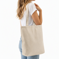Sacs fourre-tout pliables en toile vierge avec fermeture à glissière, sacs réutilisables multi-usages pour événements promotionnels, cadeaux et vente au détail
