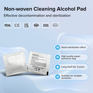 Toallitas desinfectantes desechables personalizadas con <span class=keywords><strong>70</strong></span>% de alcohol isopropílico, mini toallitas con alcohol - Product Image 2
