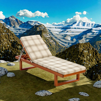 Chaise longue de luxe portable personnalisée en aluminium, pliable, légère, écologique, pour l'extérieur (matelas non inclus)