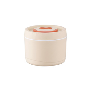 Insulated Lunch Box Stainless Steel Cylinder Microwaveable Portable For Office Students Children Solid Color Q8 - Product Image 1