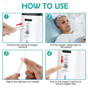 <span class=keywords><strong>Masque</strong></span> facial jetable de qualité médicale avec tube de 7 pieds pour thérapie <span class=keywords><strong>à</strong></span> <span class=keywords><strong>haute</strong></span> <span class=keywords><strong>concentration</strong></span> d'O2 <span class=keywords><strong>en</strong></span> vrac - Product Image 6