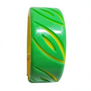 Bracelet en résine de haute qualité, couleur verte, idéal pour la création de bijoux, bracelets et joncs, design élégant pour les cadeaux, pour femme - Product Image 2