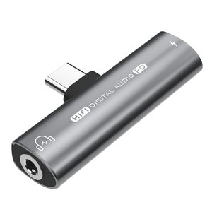 <span class=keywords><strong>Adaptador</strong></span> de Auriculares 2 en 1 <span class=keywords><strong>USB</strong></span> Tipo-C a C/3.5mm, Conversor de <span class=keywords><strong>Audio</strong></span> DAC, Decodificador Digital de 32bit/384khz, Carga Rápida PD27w, 2026 - Product Image 1