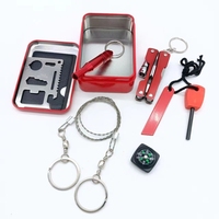 Kit de survie en plein air JW-180, équipement de camping, kit de survie, outils d'urgence portables pour voiture