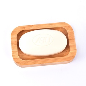 <b>Bamboo</b> <b>Soap</b> <b>Dish</b> Rectangular 12.5X8X2Cm Drainable For Bathroom - Product Image 3