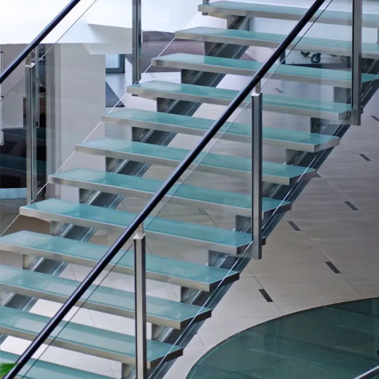 Best Selling 10mm Tempered Handrail Glass Temper Glass For Stair Railing Used In Balustrade