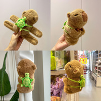 Bracelets slap en peluche Capybara, jouets en peluche de 8 pouces, peluches pour machine à griffes, poupées en peluche mignonnes et douces, cadeaux d'anniversaire pour filles