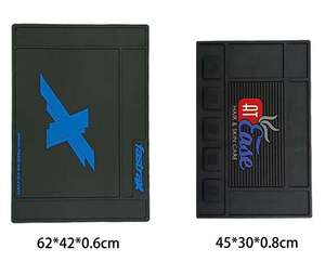 แผ่นรองแก้วไวน์ซิลิโคนแบบพกพา เป็นมิตรกับสิ่งแวดล้อม ใช้ซ้ำได้ กันลื่น กันน้ำ ทนทาน ใช้ได้หลากหลาย สำหรับวางบนเคาน์เตอร์ครัว - Product Image 5