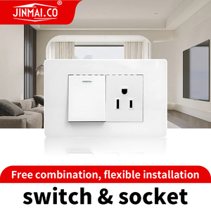 Pannello Elettrico in Vetro Standard Americano con <span class=keywords><strong>USB</strong></span> Tipo-C per Ricarica Rapida, Interruttori e Prese Domestiche - Product Image 6
