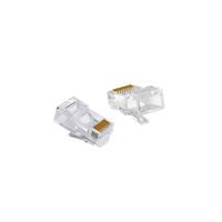 Connecteur RJ45 8P8C en gros pour câble Ethernet, réseau CAT5 CAT5e CAT6 CAT6A, Contacts plaqués or
