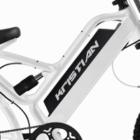 Vélo électrique KRISTIAN à pneus larges de 20 pouces, 48V 500W, tout-terrain, VTT électrique à double suspension, style cyclomoteur