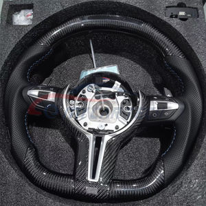 Volant en cuir et fibre de carbone avec écran LED pour <span class=keywords><strong>BMW</strong></span> 328M <span class=keywords><strong>550D</strong></span> M3 M4 5 7 Series X5 X6 X3 F10 F30 E90 E91 E12 F36 - Product Image 2