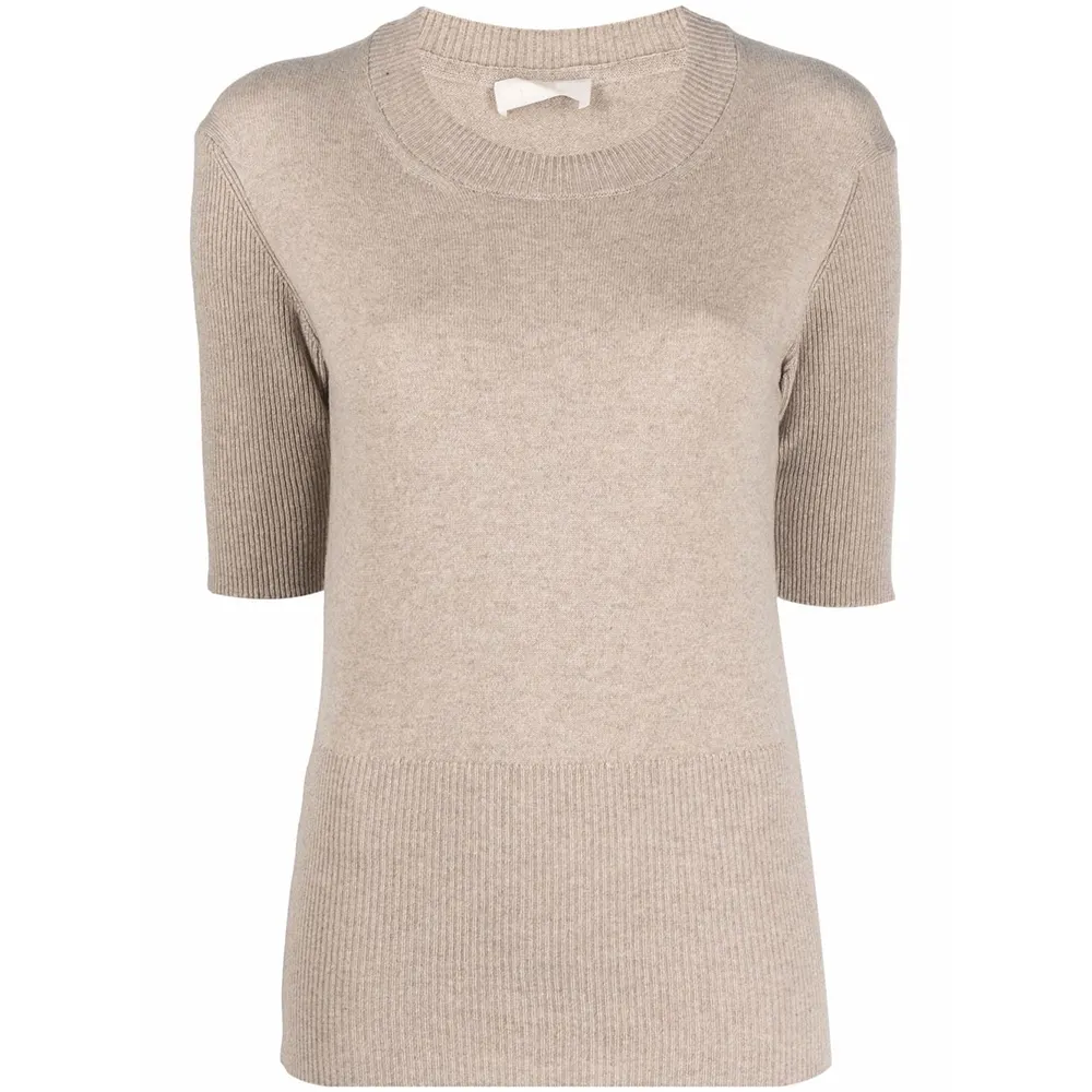 Basic multicolor custom classy gym cashmere top donna knit top donna top 14G maglione lavorato a maglia fine