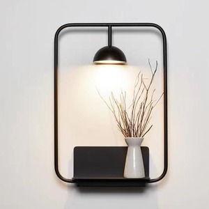 Applique murale noire E27 à commande par interrupteur LED 220V pour chambre, salon, bureau - Product Image 2