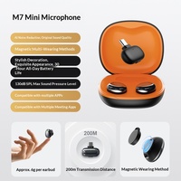 Microphone cravate sans fil intelligent à réduction de bruit omnidirectionnelle, magnétique, compact et portable, 20Hz-20KHz, pour diffusion en direct