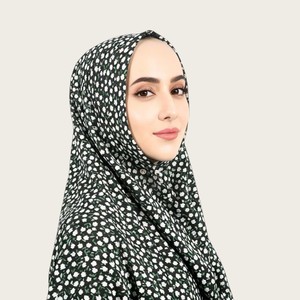 Nuevo Hijab Cuadrado de Tela Estampada Perfumada de 110*110 cm, Tela Elástica con Sensación de Terciopelo, Hijab Cuadrado con Estampado Digital - Product Image 3