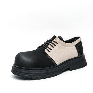 2026 New Summer Men's Chunky Toe <b>Work</b> <b>Shoes</b> <b>Comfortable</b> Retro British Style Thick Sole Casual <b>Shoes</b> - Product Image 4
