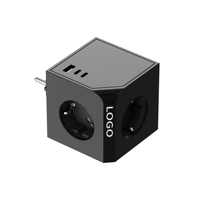 Barrette d'alimentation de protection contre les surtensions USB CE/KC PD 20W avec 3 prises multiples UE et USB-A et 2 prises d'extension de ports de charge de type C