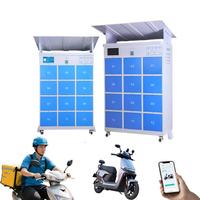 Gabinete de Intercambio de Baterías Estándar ESINO de 12 Bahías, IP54 Resistente al Agua y al Fuego, Control Remoto IoT, 1 Año de Garantía para un Uso Continuo 24/7 sin Supervisión, Rápido