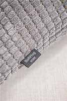 Housses de coussin carrées personnalisées pour la décoration intérieure, dossier de baie vitrée, 100 % polyester, motif à pois
