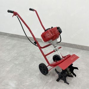 Portable Small Rotary Tiller for Home Garden <b>Vegetable</b> Plot <b>Soil</b> Cultivation Easy Maneuver Outdoor Tool - Product Image 4
