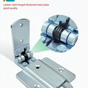Self-Closing Carbon Steel Push <b>Spring</b> Hinge Rebound Hinge for Invisible <b>Door</b> Aisle <b>Door</b> Fire <b>Door</b> Kitchen Living Room Fence - Product Image 4
