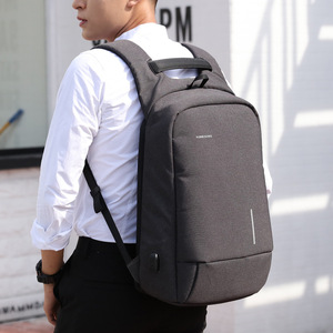 Kingsons Business Backpack 15.6 Inch Laptop USB Charging Anti-Theft Travel Men's Solid Color Waterproof Backpack - Product Image 2