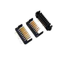 Conector USB de 8 pines de paso de 2,0mm, bloqueo inteligente de huellas dactilares, soporte tipo hoja macho a hembra, enchufe recto, PIN curvo, soporte de batería