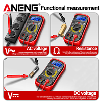 Multimètre numérique intelligent 4 chiffres AN8204 avec fonctions HFE, Triode, Diode, NCV, Buzzer de tension et testeur anti-brûlure 600V AC/DC