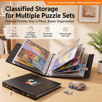 Album de rangement pour puzzles grand format B2 4K, 1000 feuilles, protège-pages haute clarté et résistant, classeur de collection, logo personnalisé