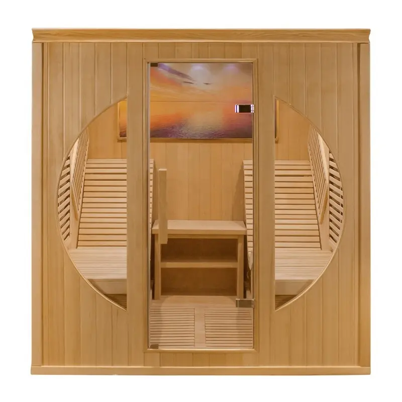 Deluxe 2 Personen Low EMF Mobile Sauna Indoor-Fern infrarot sauna mit Liege