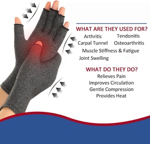 Guantes de Compresión Profesionales Personalizados sin Dedos para Linfedema, Alivio del Dolor Reumatoide, Terapia de Compresión, Antiartritis, para Artritis - Product Image 4