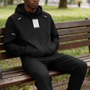 Nouveau sweat à capuche sportif pour <span class=keywords><strong>homme</strong></span> Nai 2025, color-block, en coton air layer, avec fermeture éclair, style décontracté - Product Image 6