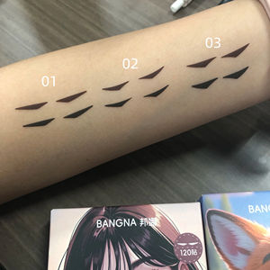 Stiker <span class=keywords><strong>Eyeliner</strong></span> Tahan Lama, Ringan, Tahan Air, Label Pribadi yang Dapat Disesuaikan, Warna Hitam dan Cokelat untuk Riasan Mata - Product Image 5