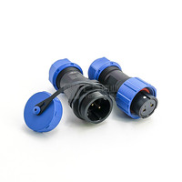 Connecteur étanche Weipu SP17 série SP à 2 broches avec raccord fileté mâle/femelle IP67
