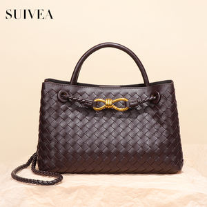 Mode nouvelle Texture tissé sac fourre-tout Niche grande capacité sac à bandoulière de poche lumière luxe loisirs cent sacs pour femmes - Product Image 1