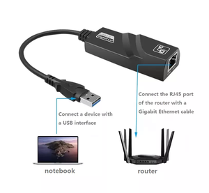 Adaptateur USB 3.0 Type-C Gigabit, convertisseur de carte réseau Ethernet LAN Type-C vers RJ45, filaire externe, pour ordinateur portable PC - Product Image 3