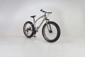 26-дюймовый горный велосипед с 21 скоростью, дисковыми тормозами, амортизационной вилкой, алюминиевой рамой и толстыми шинами, рама из высокоуглеродистой стали, для бездорожья - Product Image 4