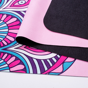 เสื่อโยคะยงจิน 183x68x1.5 มม. ลายดอกไม้สีสันสดใส กันลื่น ซึมซับเหงื่อ เสื่อออกกำลังกาย - Product Image 2