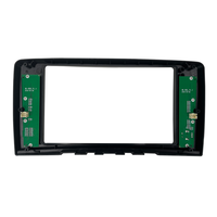 Meihua Cadre de tableau de bord de voiture portable de 9 pouces pour Mercedes Benz DVD MP3 Écran partagé Stéréo Radio Fascia Kit Android avec faisceau